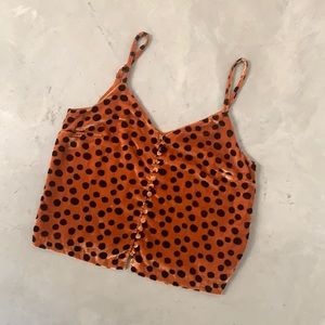Madewell Velvet Dotted Tank 6